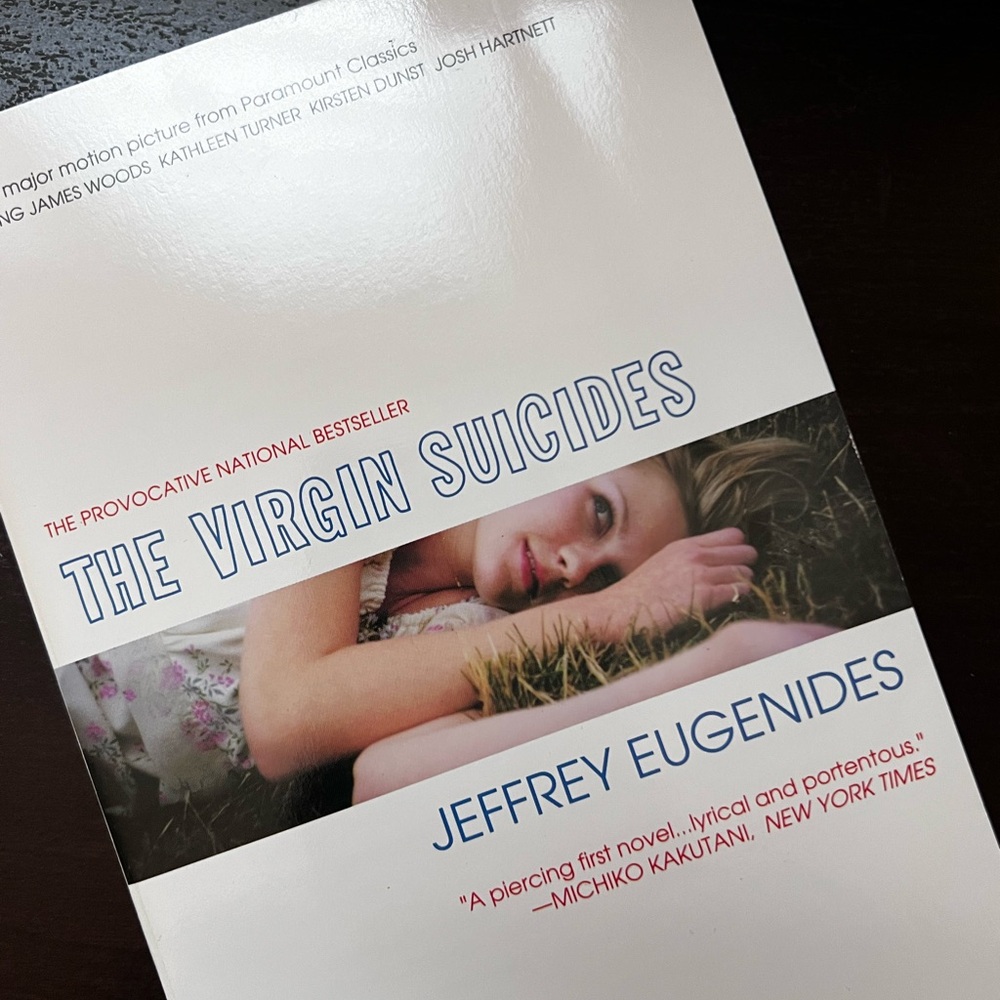 The Virgin Suicides- BOOK- by Jeffrey Eugenides- National Best Seller